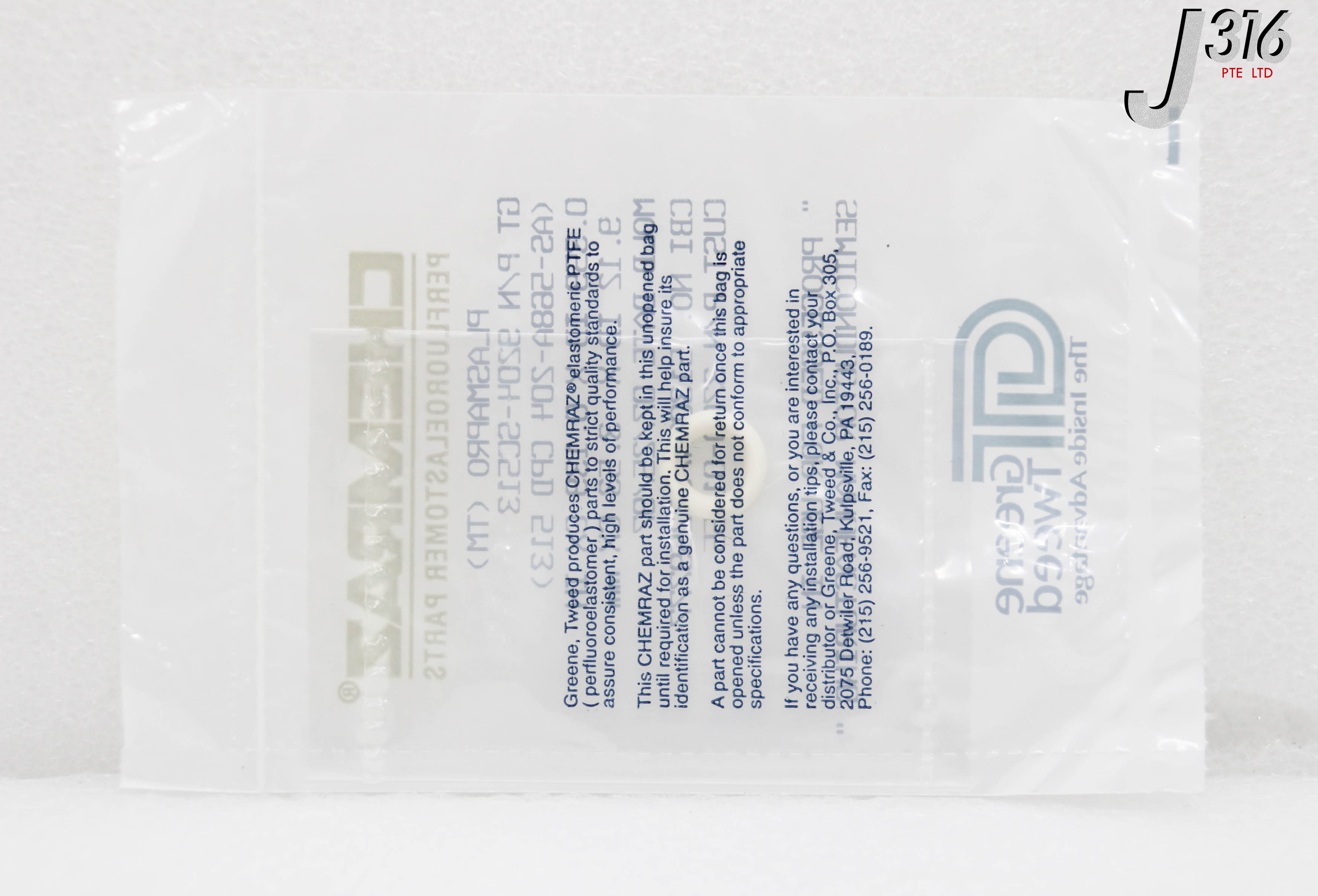 C3276 APPLIED MATERIALS O-RING, ID.359CSD.139, FFKM (CHEMRAZ 513